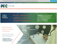 Tablet Screenshot of maxclean.com.br