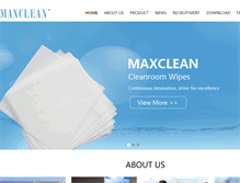 Tablet Screenshot of maxclean.com